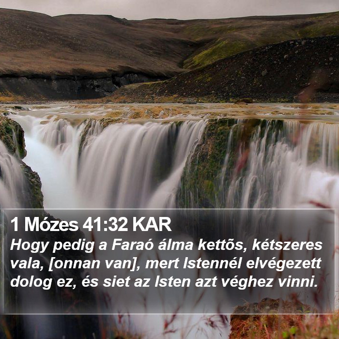 1 Mózes 41:32 KAR Bible Study