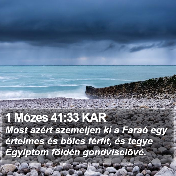 1 Mózes 41:33 KAR Bible Study