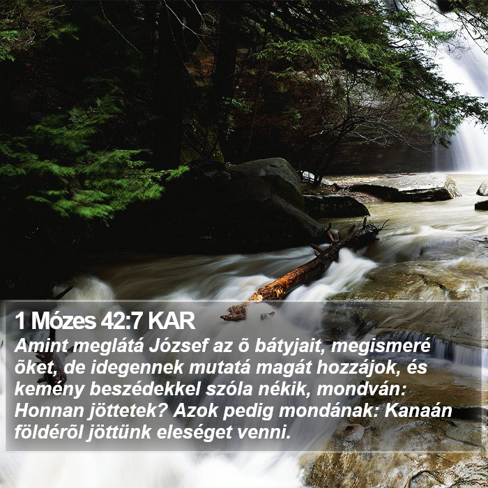 1 Mózes 42:7 KAR Bible Study