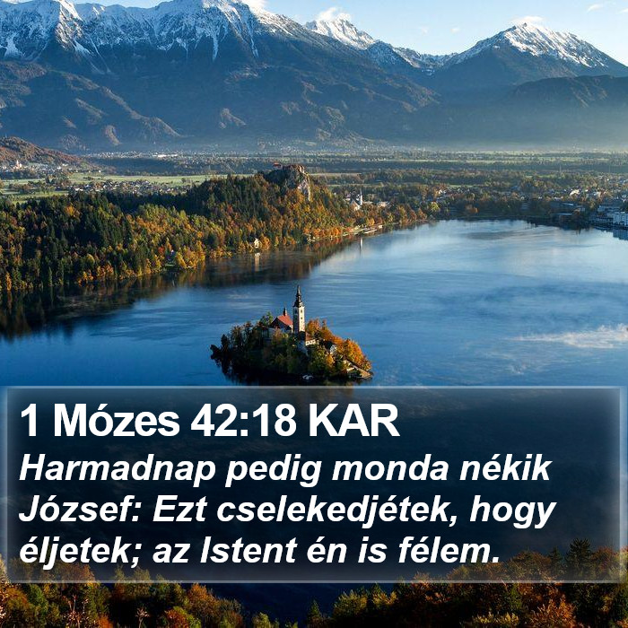 1 Mózes 42:18 KAR Bible Study