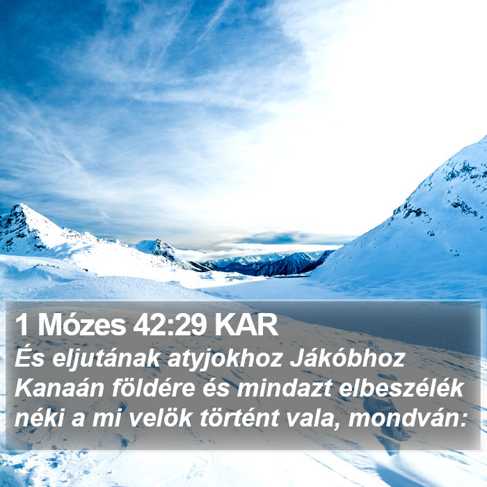 1 Mózes 42:29 KAR Bible Study