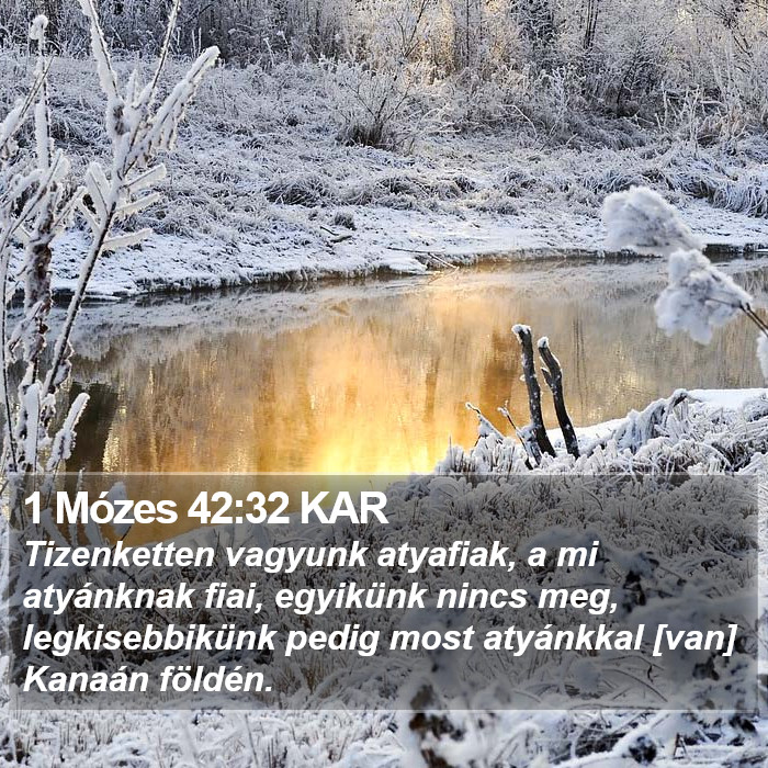 1 Mózes 42:32 KAR Bible Study