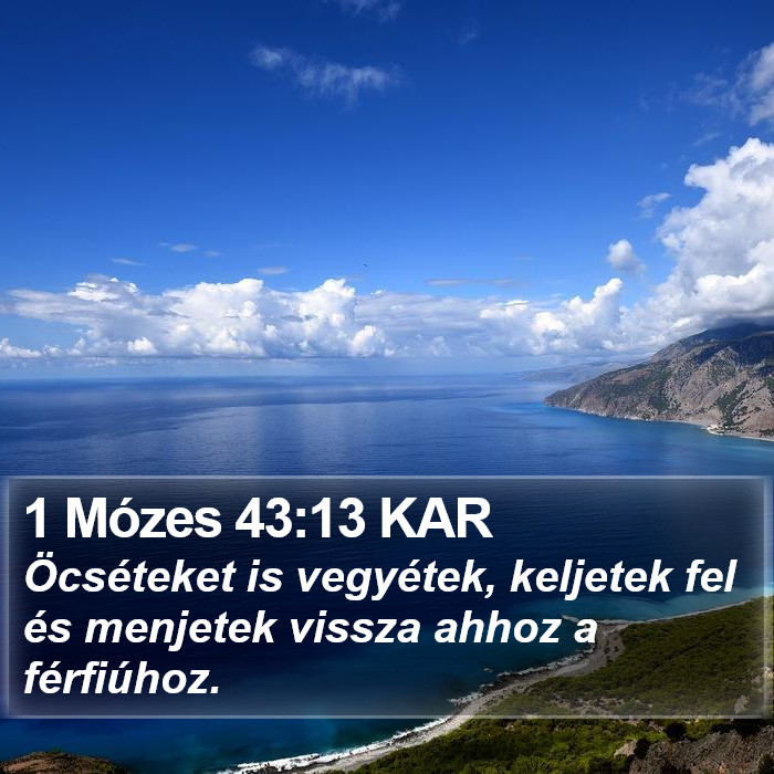 1 Mózes 43:13 KAR Bible Study