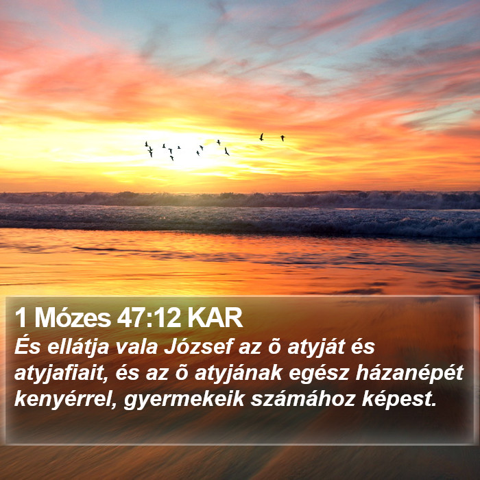 1 Mózes 47:12 KAR Bible Study