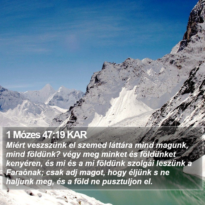1 Mózes 47:19 KAR Bible Study