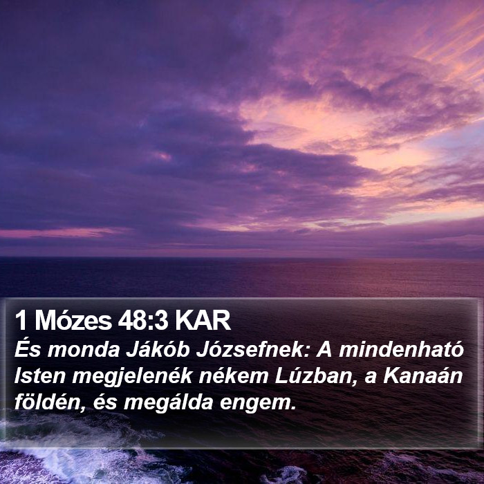 1 Mózes 48:3 KAR Bible Study