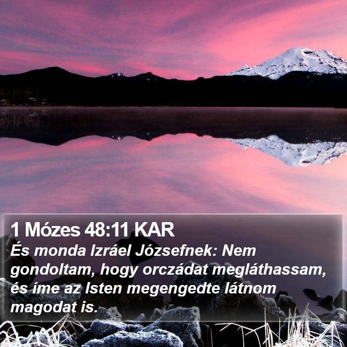 1 Mózes 48:11 KAR Bible Study