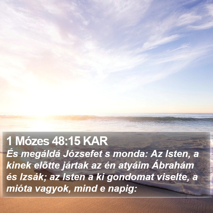 1 Mózes 48:15 KAR Bible Study