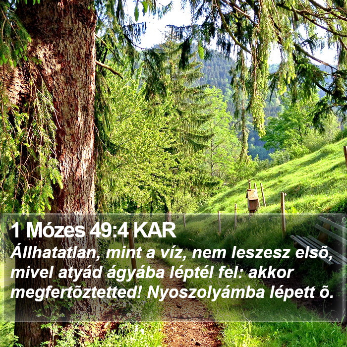 1 Mózes 49:4 KAR Bible Study
