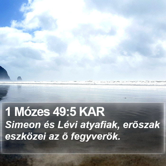 1 Mózes 49:5 KAR Bible Study
