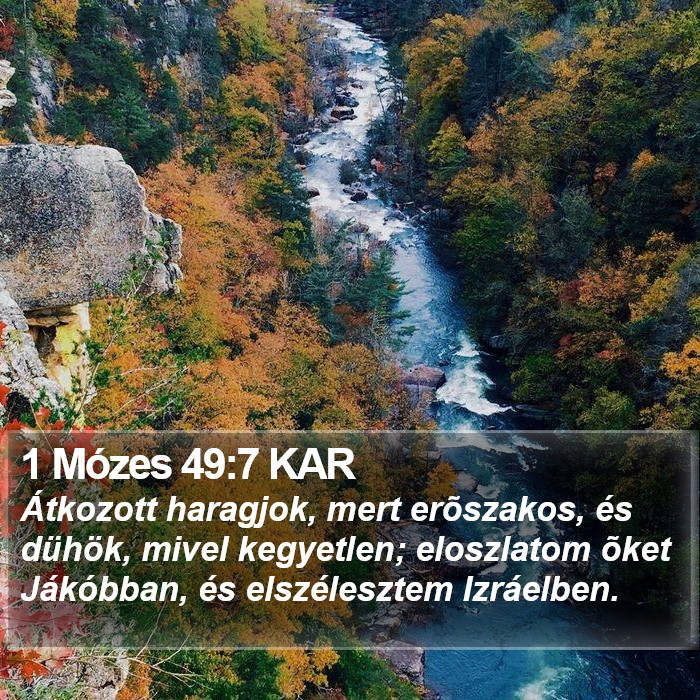 1 Mózes 49:7 KAR Bible Study
