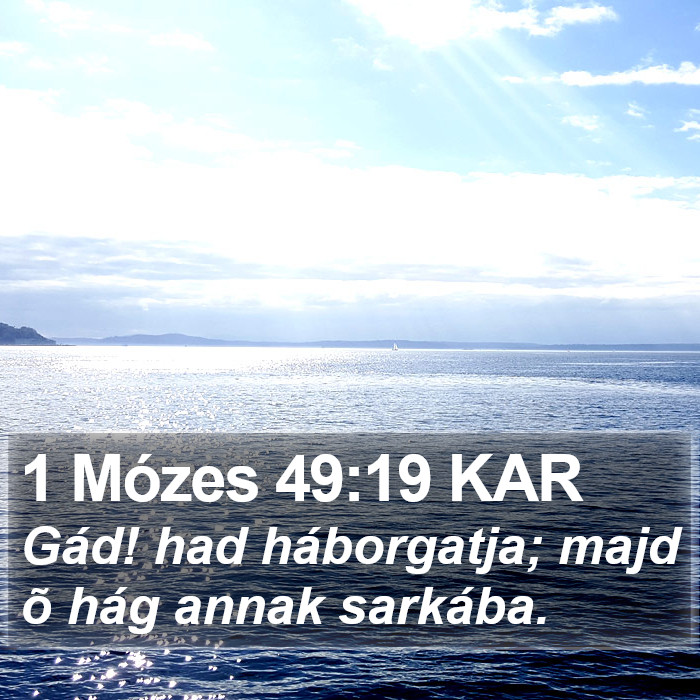 1 Mózes 49:19 KAR Bible Study