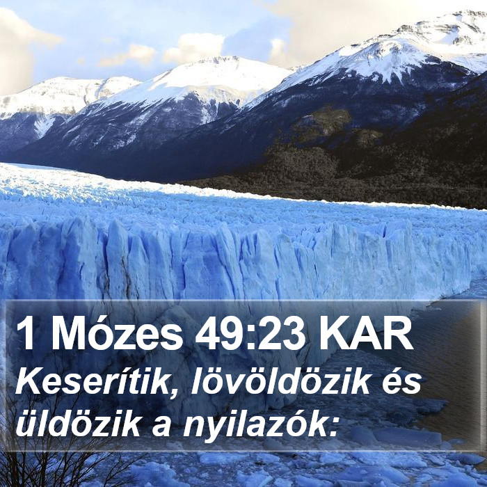 1 Mózes 49:23 KAR Bible Study