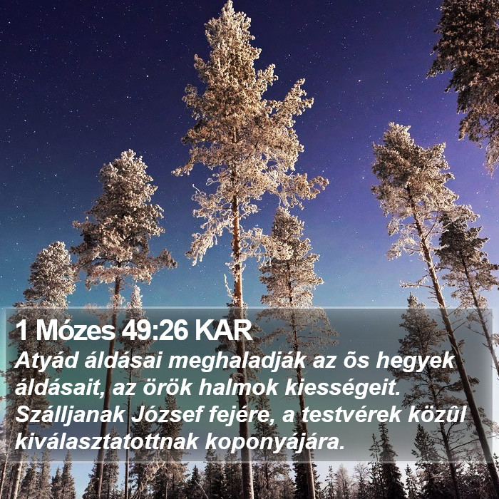 1 Mózes 49:26 KAR Bible Study