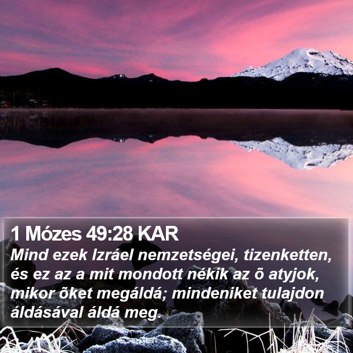 1 Mózes 49:28 KAR Bible Study