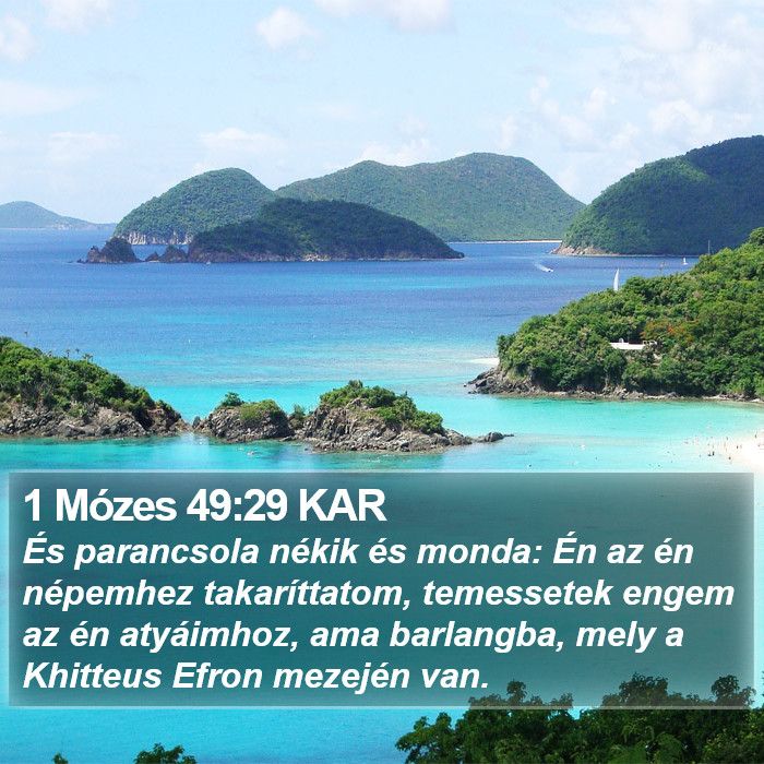 1 Mózes 49:29 KAR Bible Study