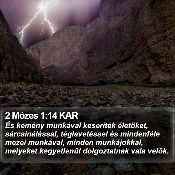 2 Mózes 1:14 KAR Bible Study