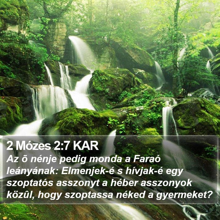 2 Mózes 2:7 KAR Bible Study