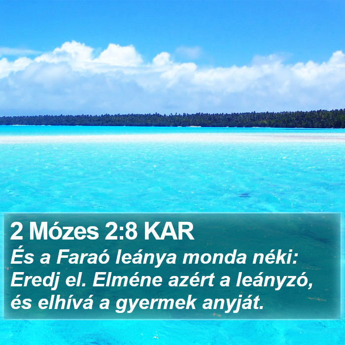 2 Mózes 2:8 KAR Bible Study