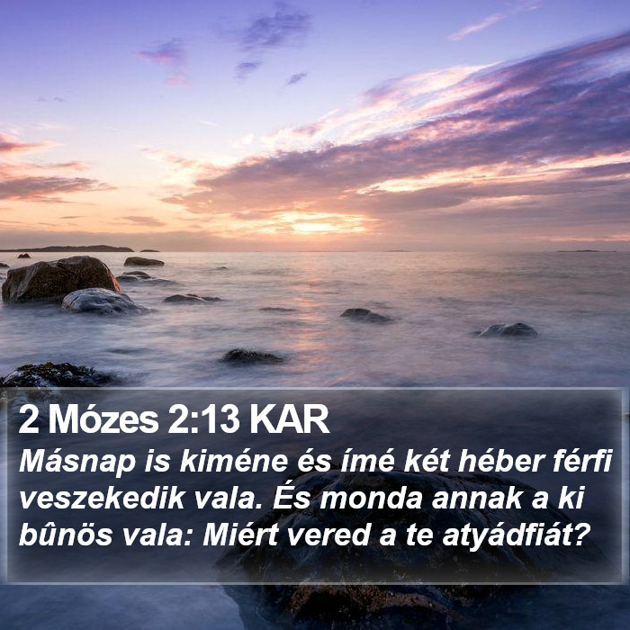 2 Mózes 2:13 KAR Bible Study