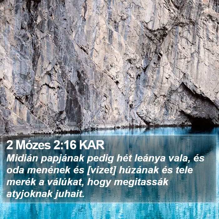 2 Mózes 2:16 KAR Bible Study