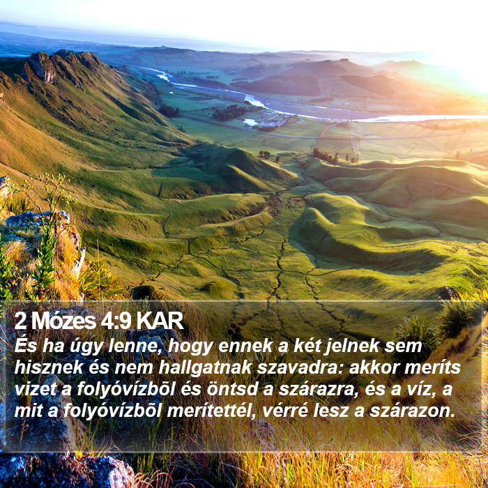 2 Mózes 4:9 KAR Bible Study