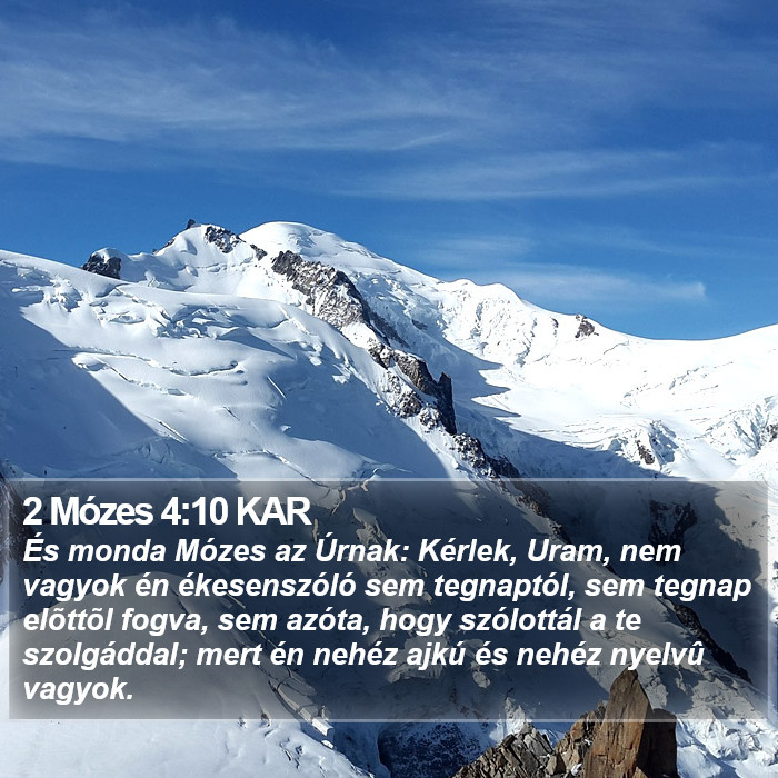 2 Mózes 4:10 KAR Bible Study