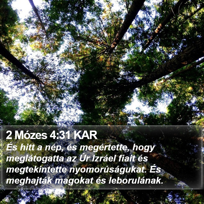 2 Mózes 4:31 KAR Bible Study