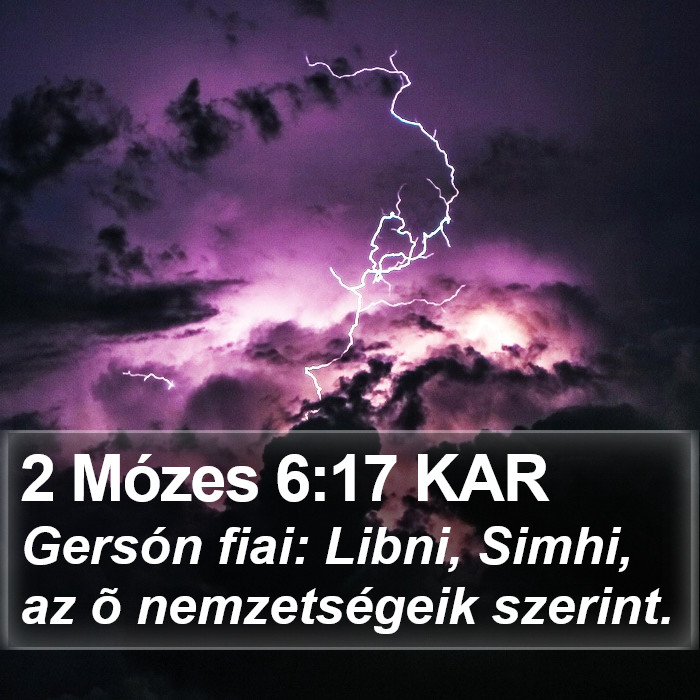 2 Mózes 6:17 KAR Bible Study