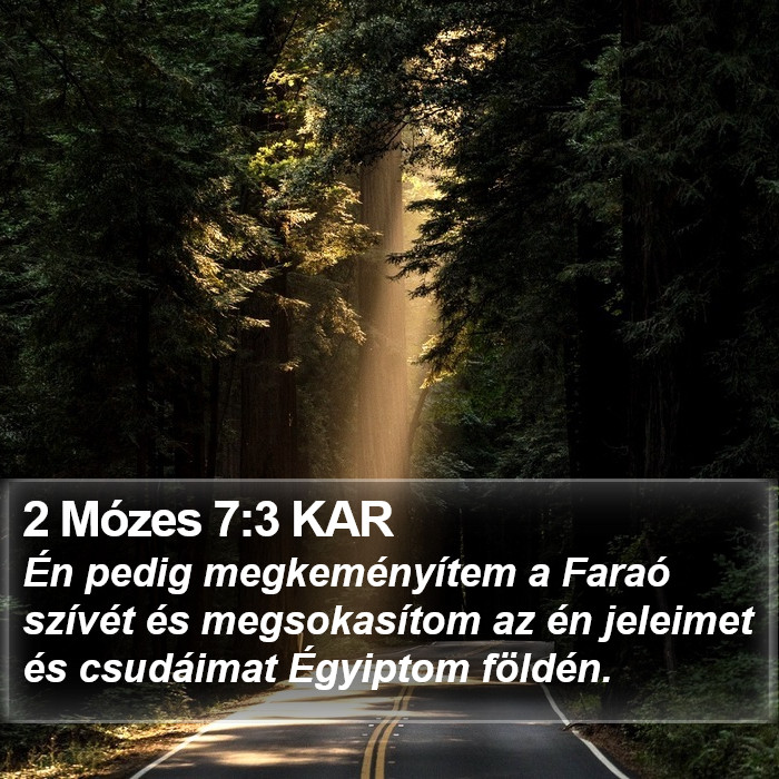 2 Mózes 7:3 KAR Bible Study