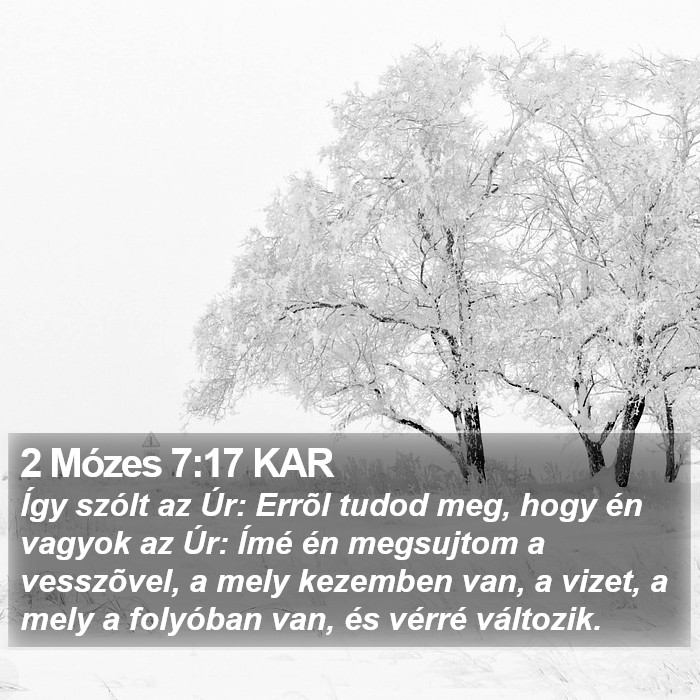 2 Mózes 7:17 KAR Bible Study