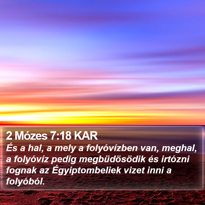 2 Mózes 7:18 KAR Bible Study