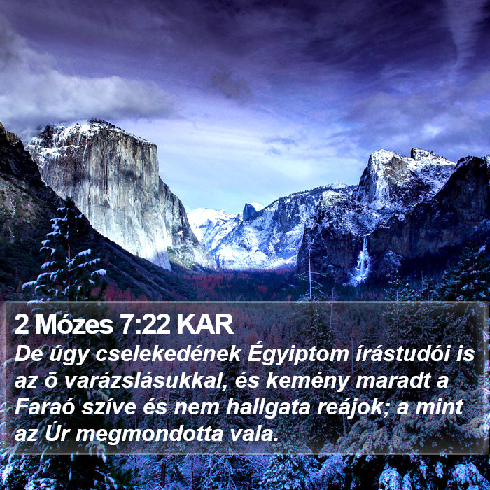 2 Mózes 7:22 KAR Bible Study