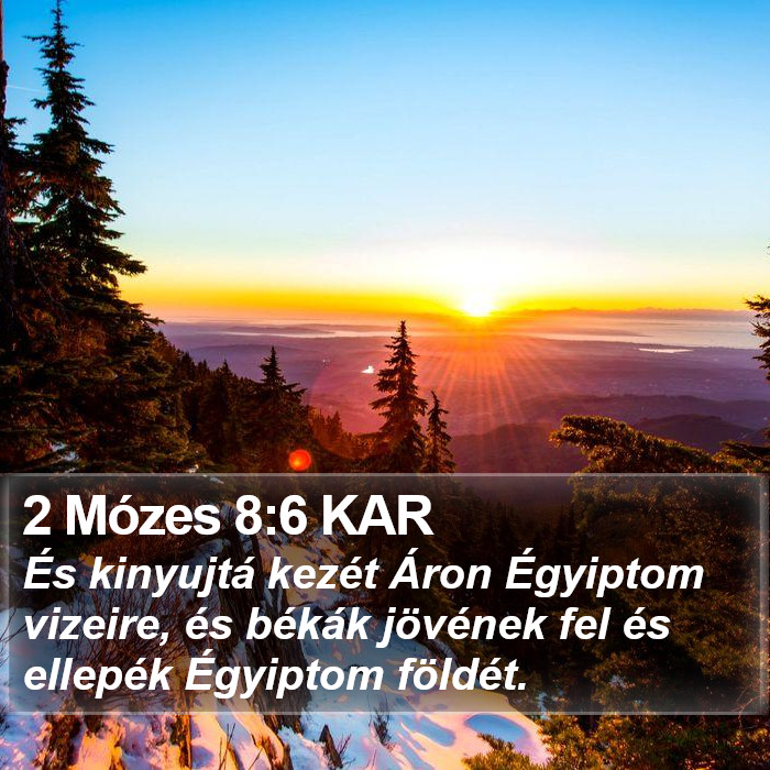 2 Mózes 8:6 KAR Bible Study