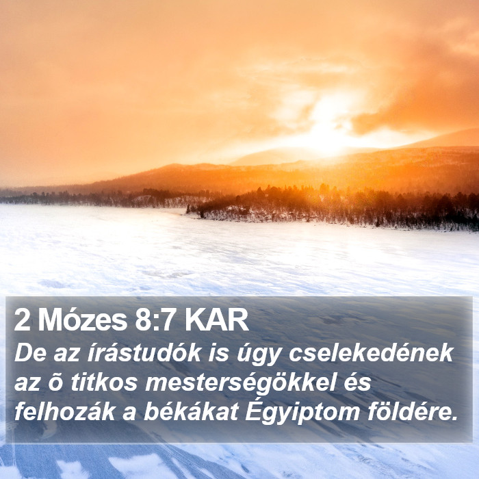 2 Mózes 8:7 KAR Bible Study