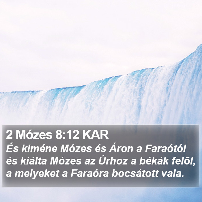 2 Mózes 8:12 KAR Bible Study