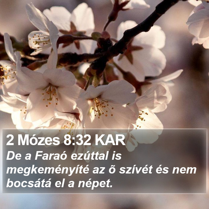 2 Mózes 8:32 KAR Bible Study