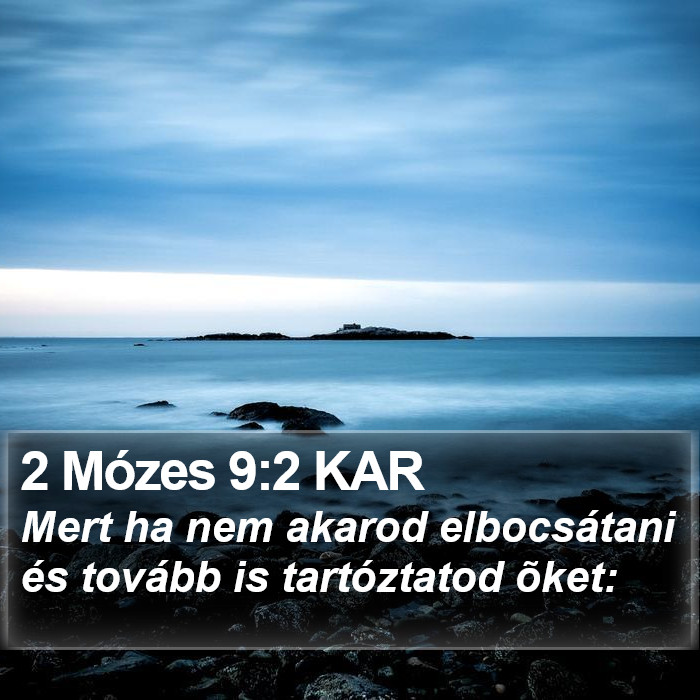 2 Mózes 9:2 KAR Bible Study