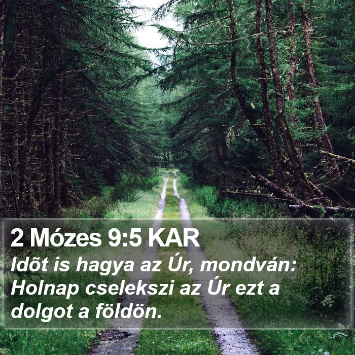 2 Mózes 9:5 KAR Bible Study