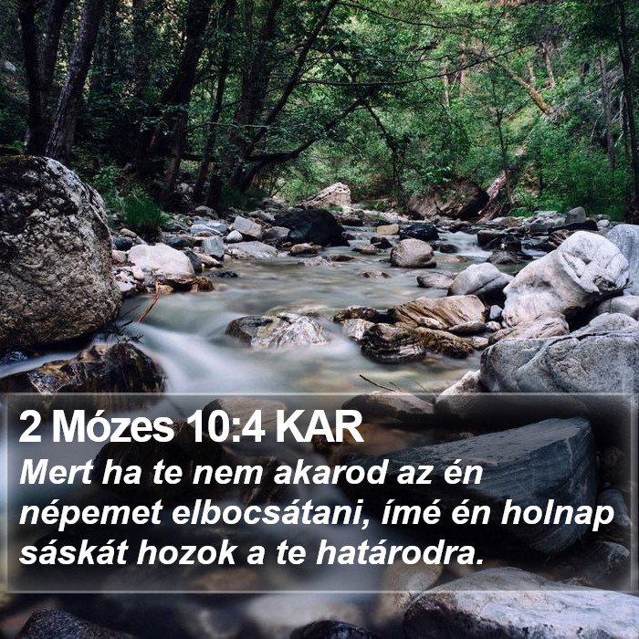 2 Mózes 10:4 KAR Bible Study