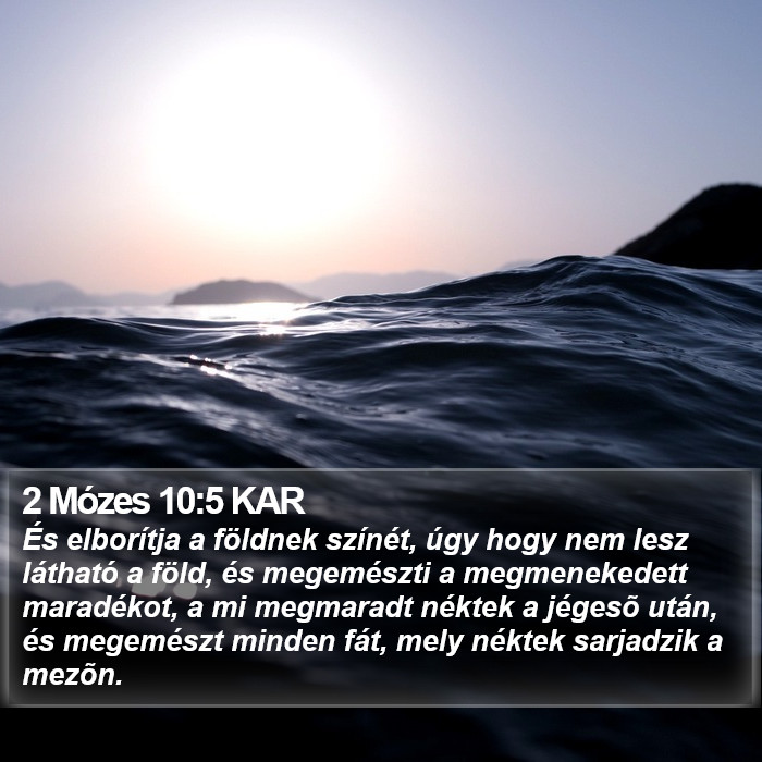 2 Mózes 10:5 KAR Bible Study