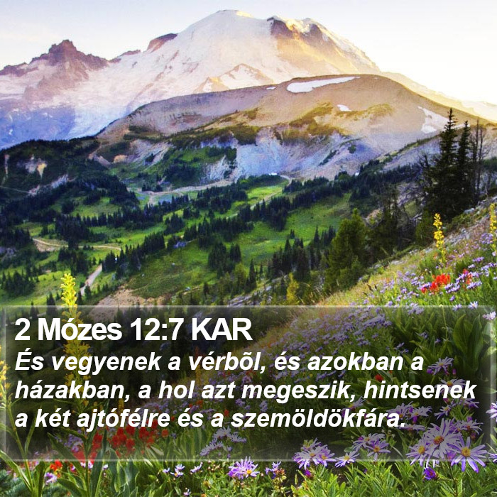 2 Mózes 12:7 KAR Bible Study