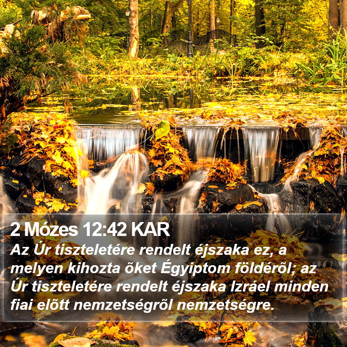 2 Mózes 12:42 KAR Bible Study