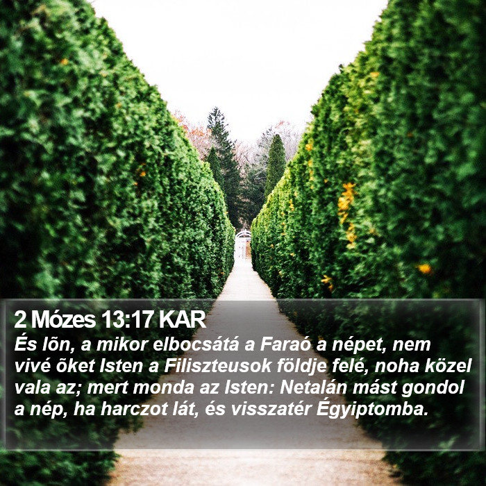 2 Mózes 13:17 KAR Bible Study