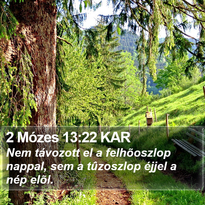 2 Mózes 13:22 KAR Bible Study