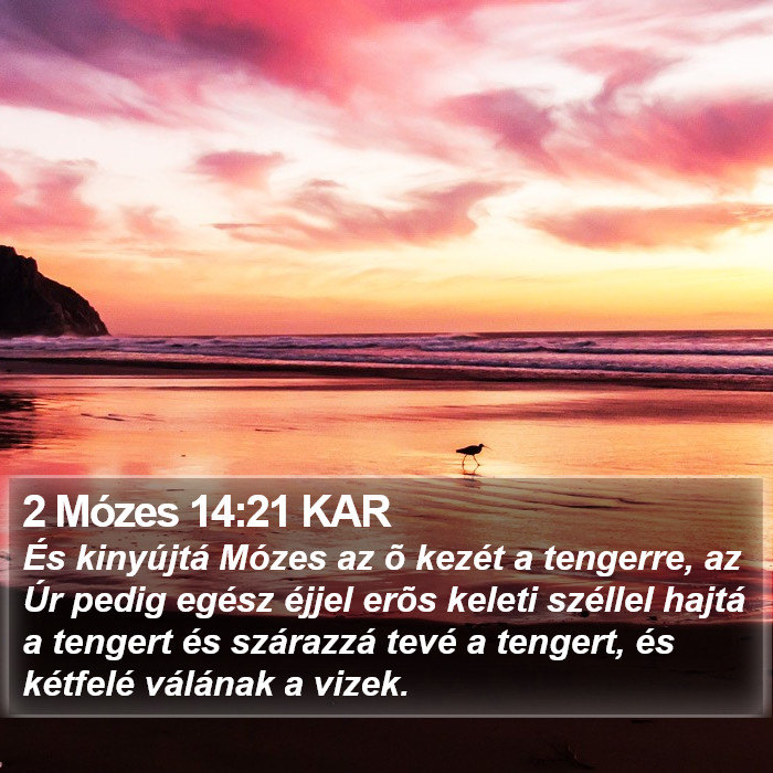 2 Mózes 14:21 KAR Bible Study