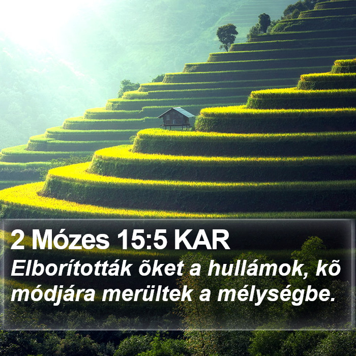 2 Mózes 15:5 KAR Bible Study