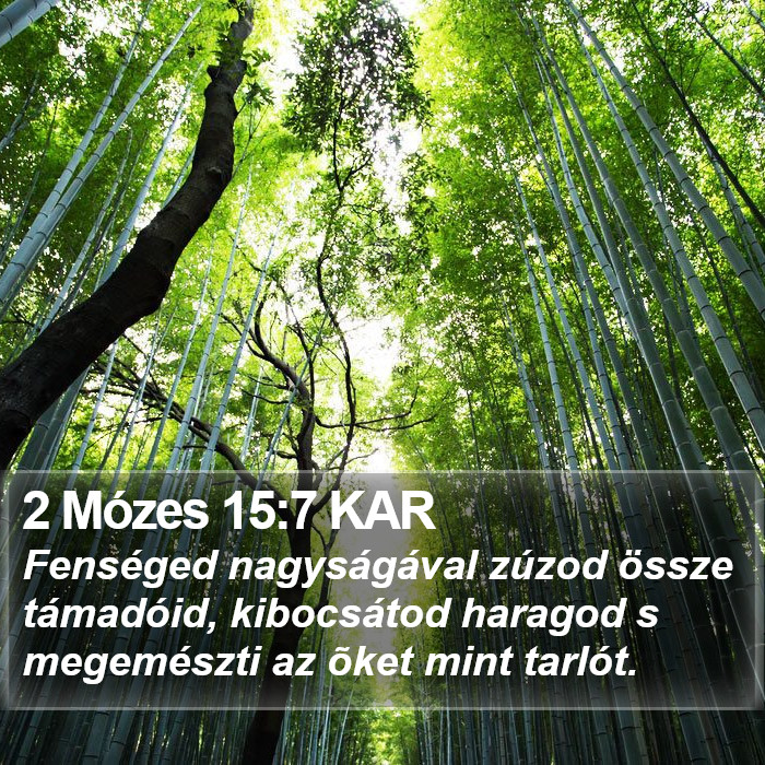 2 Mózes 15:7 KAR Bible Study