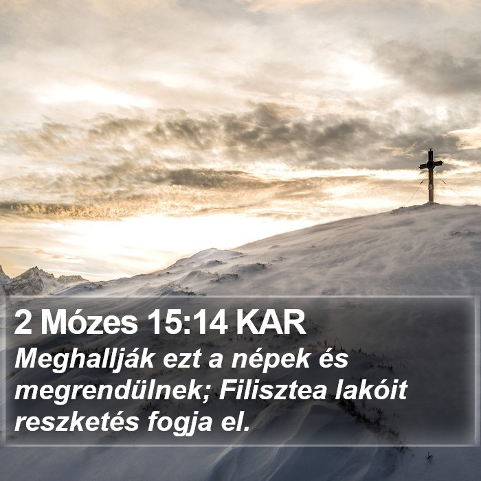 2 Mózes 15:14 KAR Bible Study