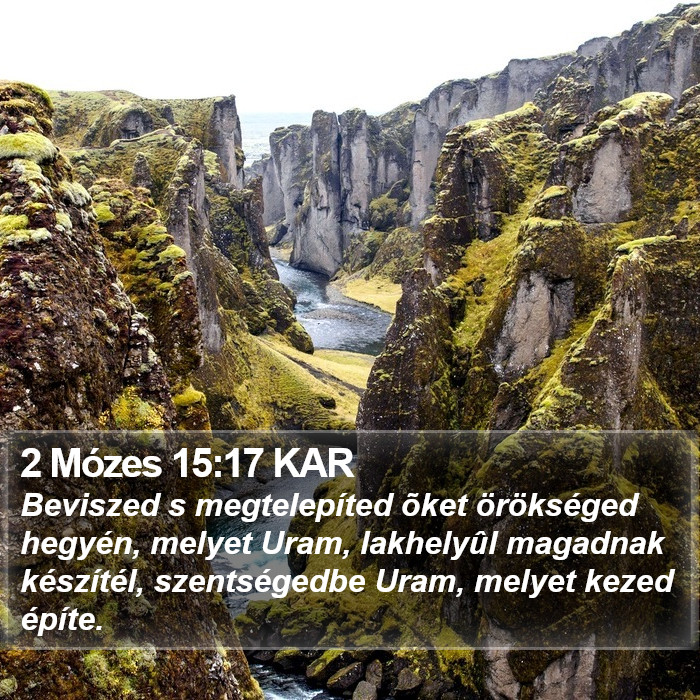 2 Mózes 15:17 KAR Bible Study